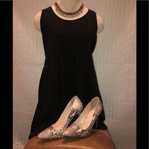 Black {{Mudd}} open back dress